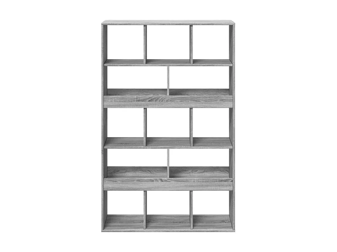 Bibliothèque sonoma gris 100x33x156,5 bois d'ingénierie