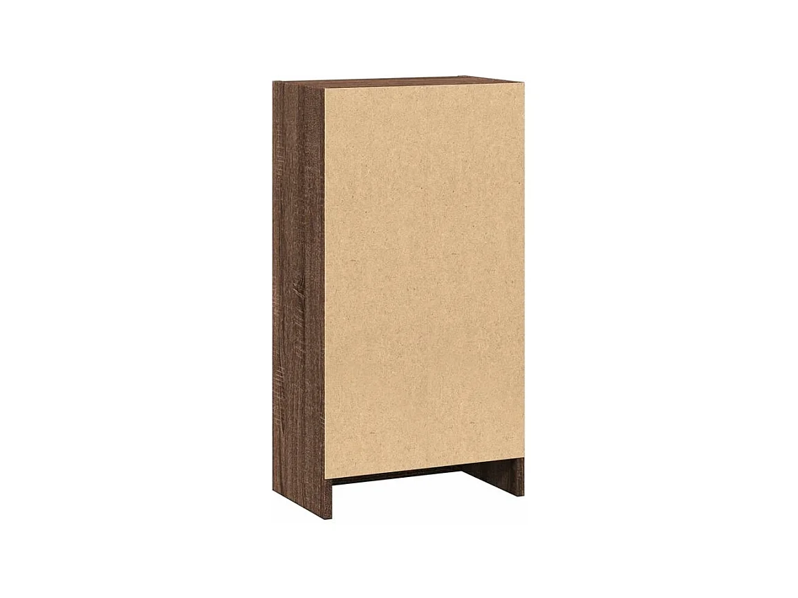 Bibliothèque chêne marron 40x24x76 bois d'ingénierie