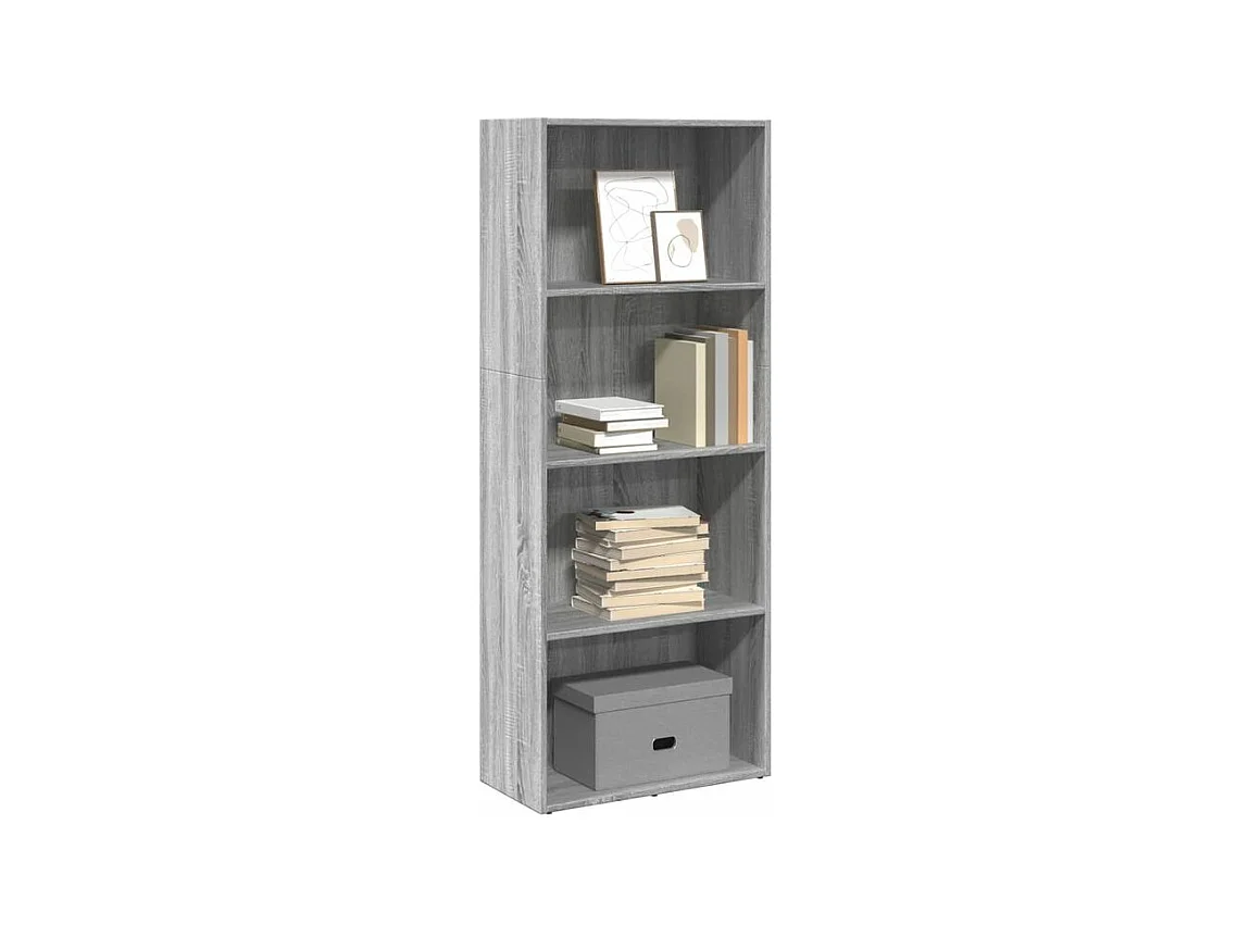Bibliothèque sonoma gris 60x30x152 bois d'ingénierie
