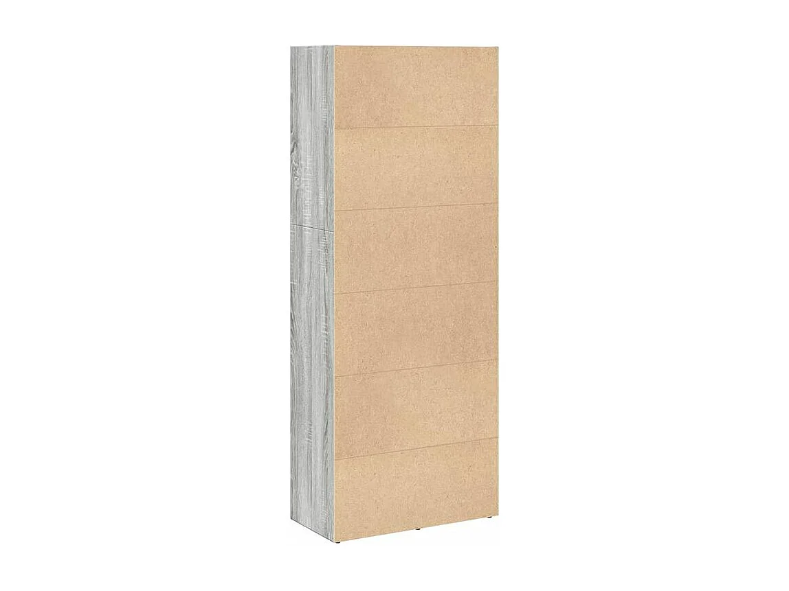 Bibliothèque sonoma gris 60x30x152 bois d'ingénierie