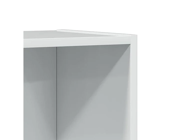 Bibliothèque blanc brillant 40x24x143 bois d'ingénierie