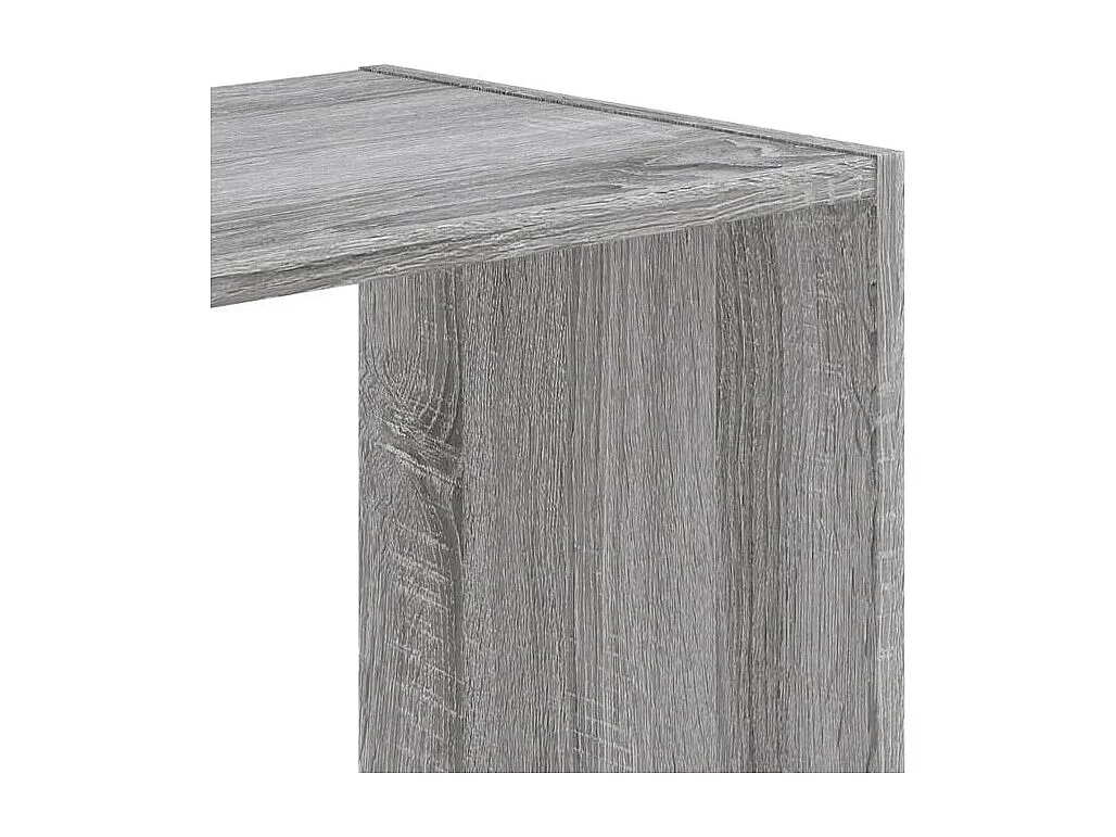 Bibliothèque sonoma gris 102x32x108 bois d'ingénierie