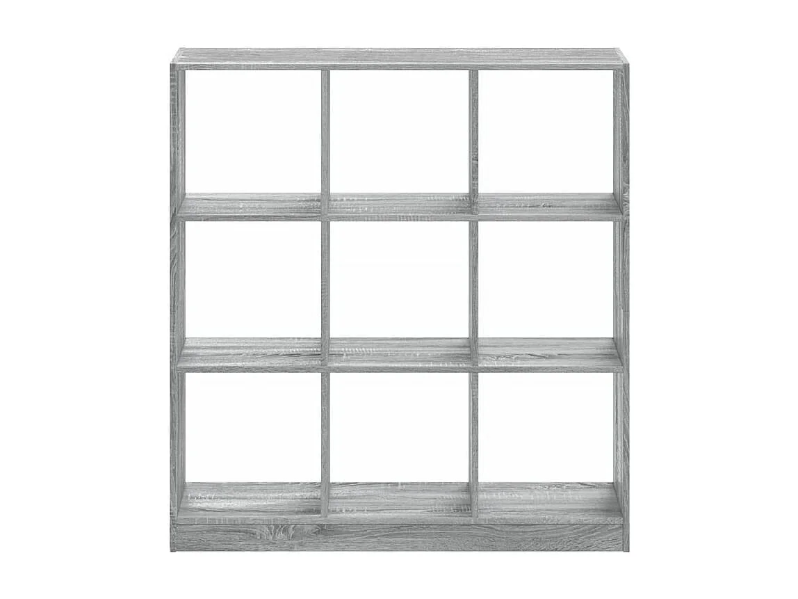 Bibliothèque sonoma gris 102x32x108 bois d'ingénierie