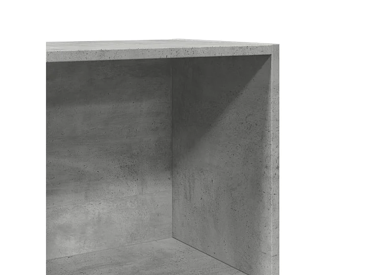 Bibliothèque gris béton 40x30x114 bois d'ingénierie