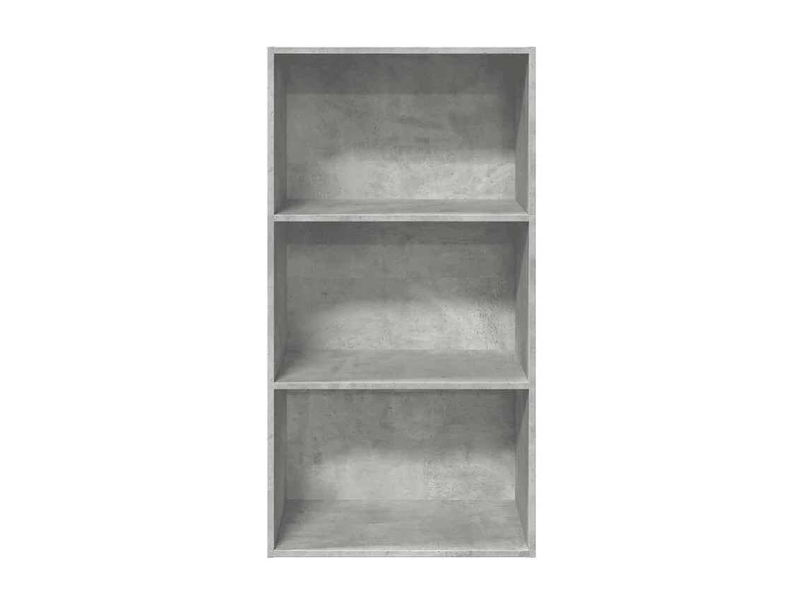 Bibliothèque gris béton 60x30x114 bois d'ingénierie
