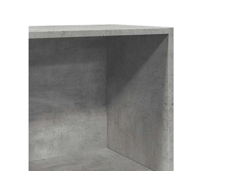 Bibliothèque gris béton 60x30x114 bois d'ingénierie