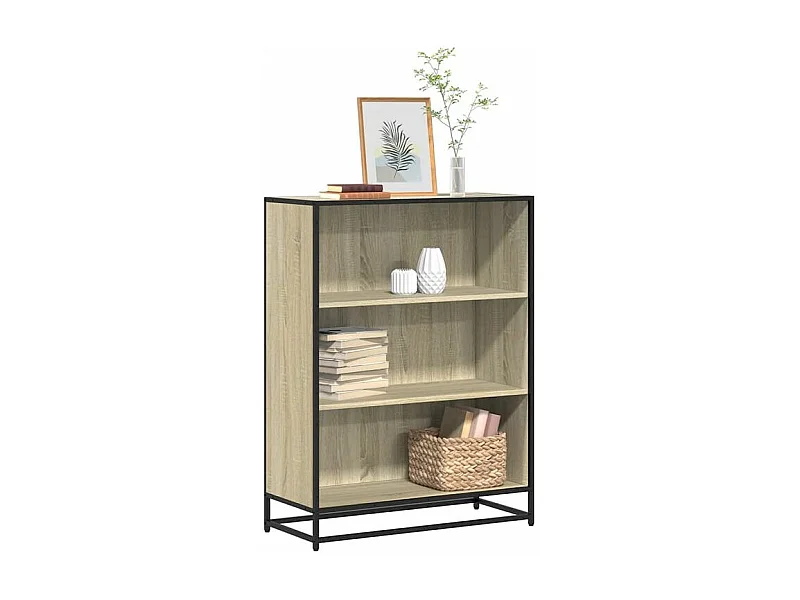 Bibliothèque chêne sonoma 80,5x35x107,5 bois d'ingénierie