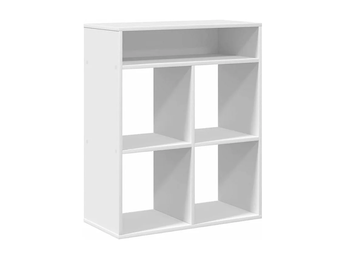 Bibliothèque blanc 66x31x80 bois d'ingénierie