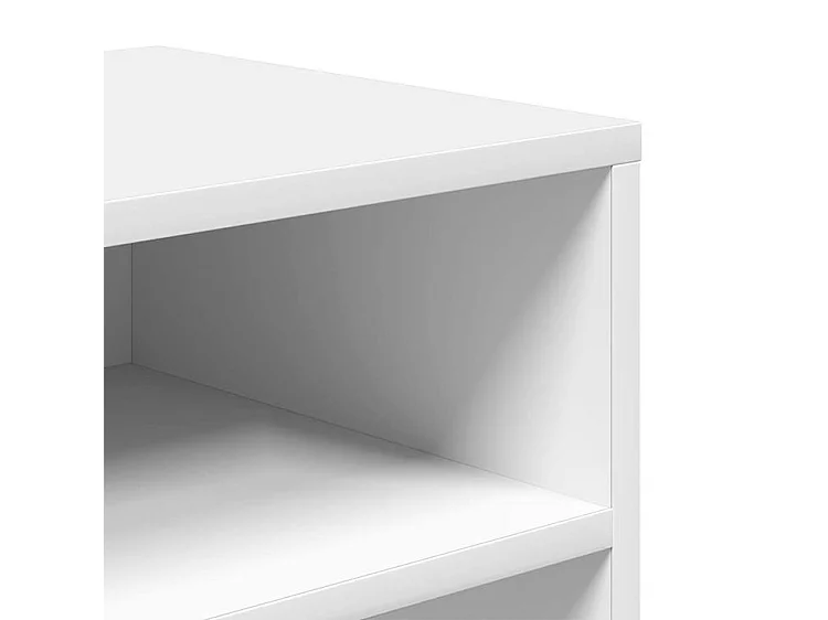 Bibliothèque blanc 66x31x80 bois d'ingénierie