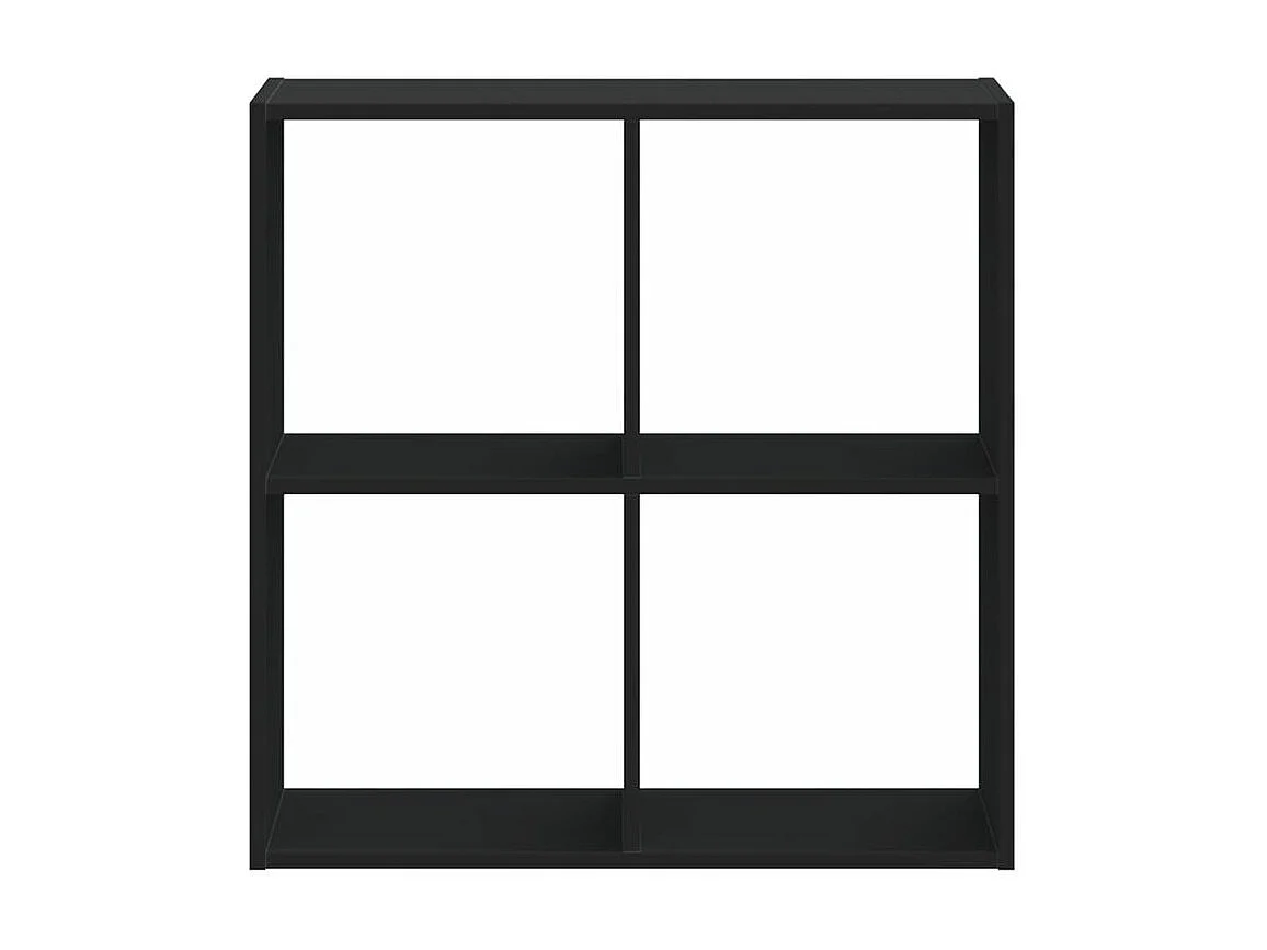 Bibliothèque noir 68,5x32x68,5 bois d'ingénierie