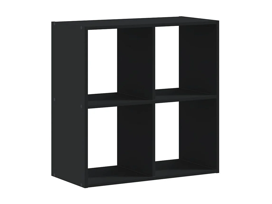 Bibliothèque noir 68,5x32x68,5 bois d'ingénierie