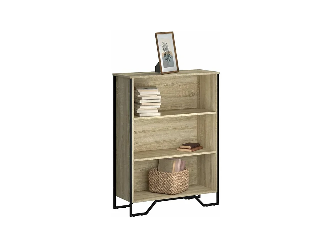 Bibliothèque chêne sonoma 80x31x106 bois d'ingénierie