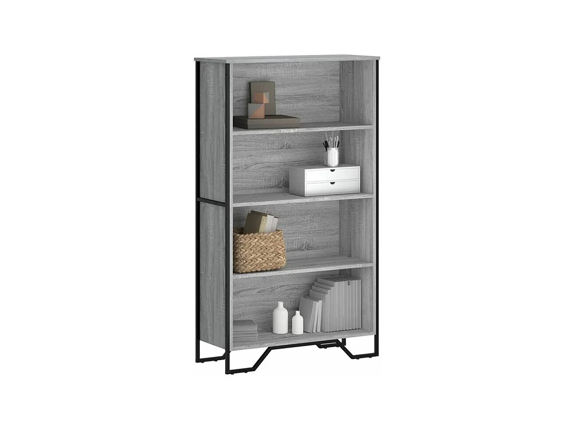 Bibliothèque sonoma gris 80x31x137,5 bois d'ingénierie
