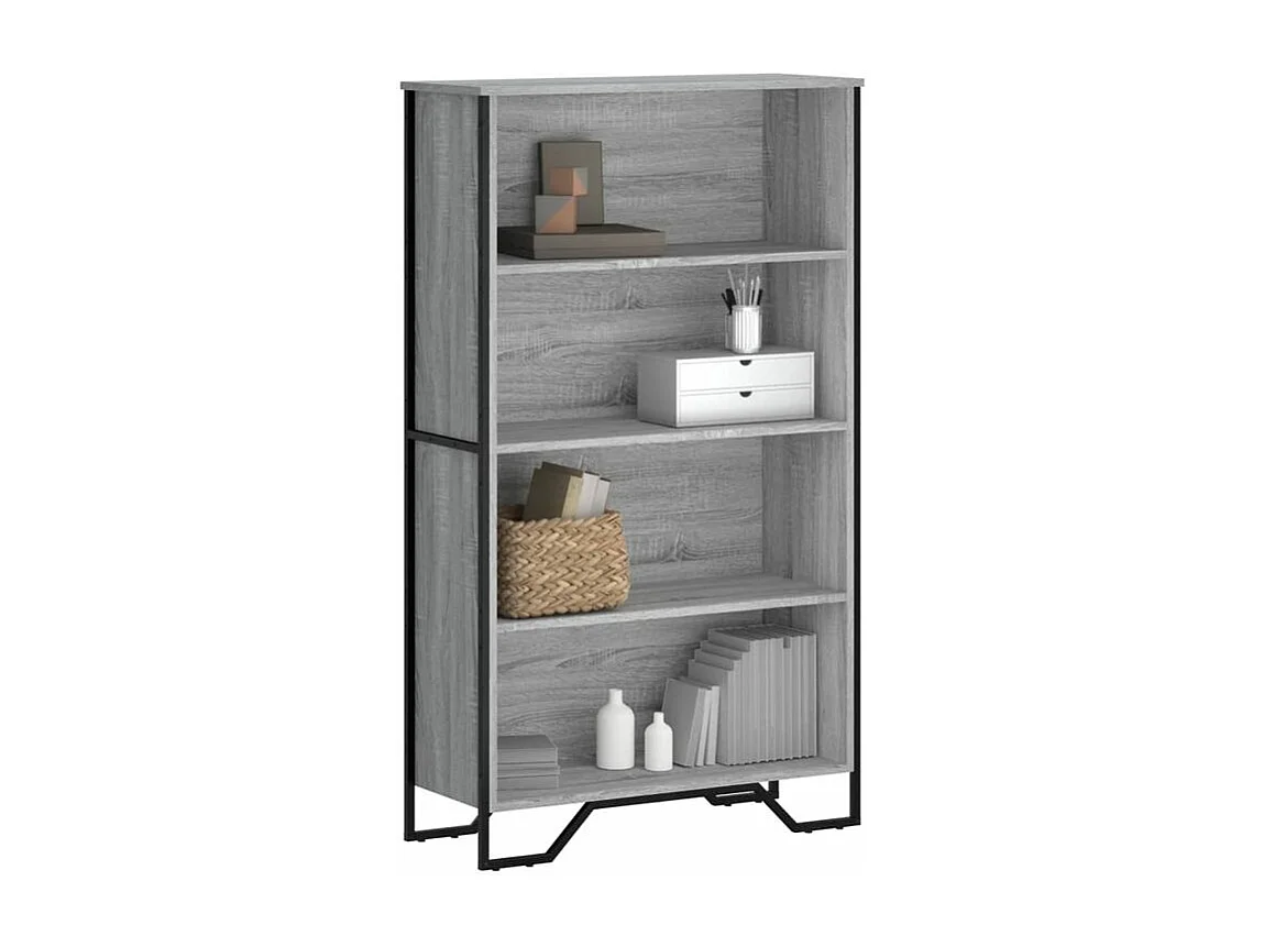 Bibliothèque sonoma gris 80x31x137,5 bois d'ingénierie
