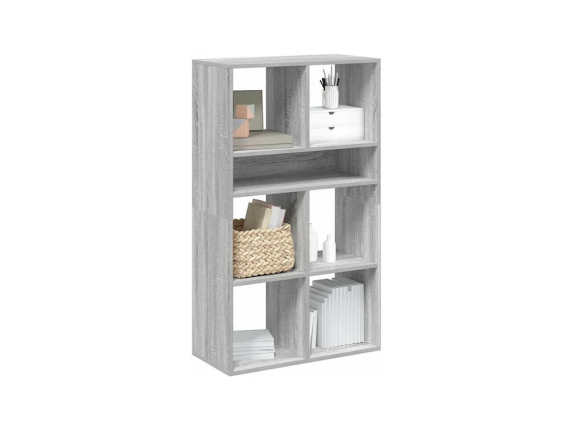 Bibliothèque sonoma gris 66x31x112 bois d'ingénierie