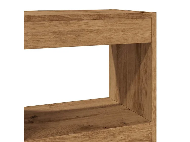 Bibliothèque-Séparateur de pièce chêne artisanal 40x30x72