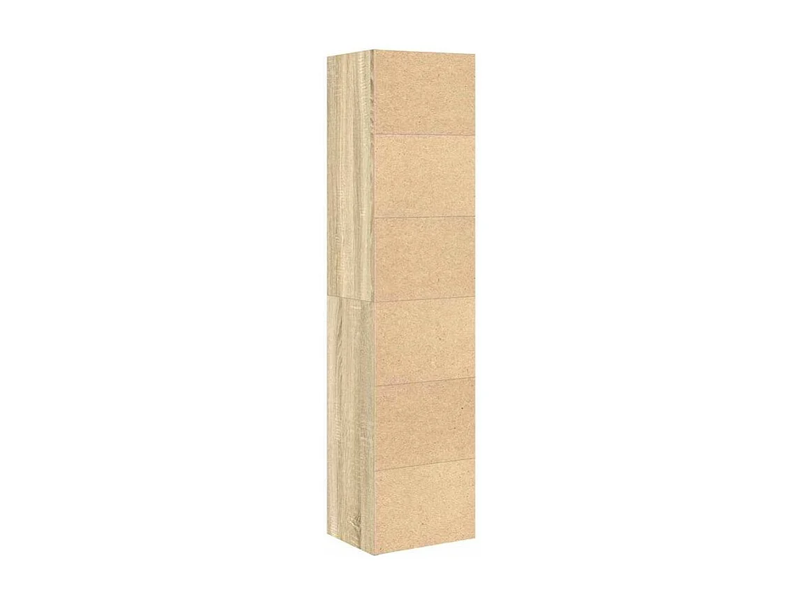 Bibliothèque chêne fumé 31x24x127 bois d'ingénierie
