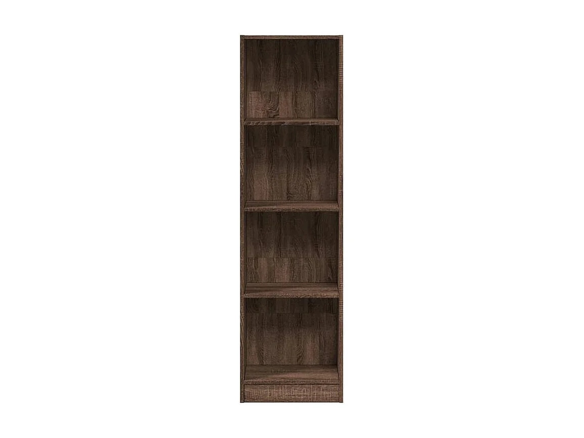 Bibliothèque chêne marron 40x24x143 bois d'ingénierie