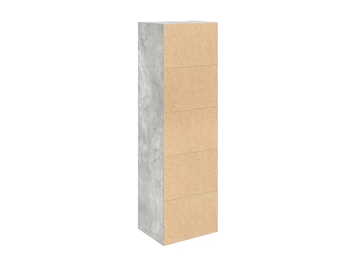 Bibliothèque gris béton 31x24x102 bois d'ingénierie