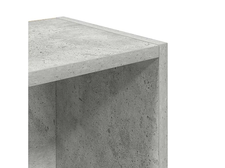 Bibliothèque gris béton 31x24x102 bois d'ingénierie