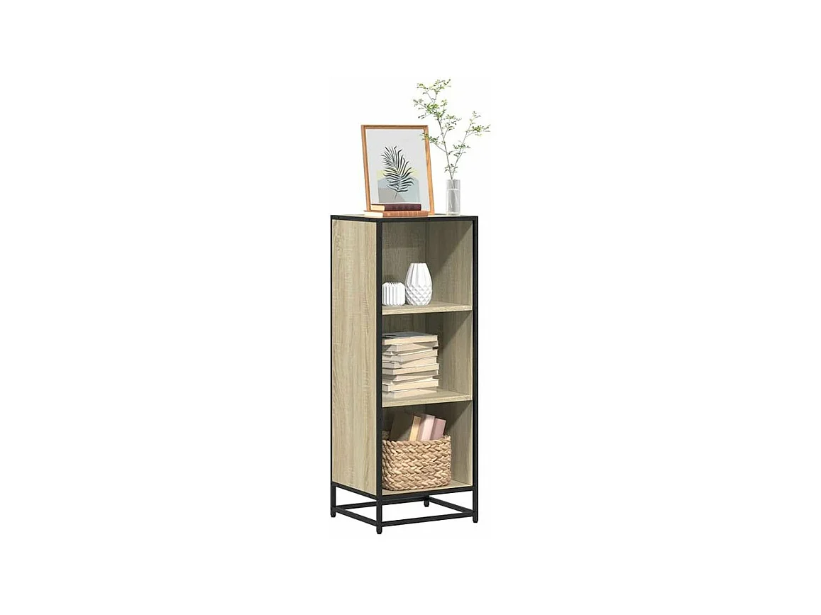 Bibliothèque chêne sonoma 40x35x107,5 bois d'ingénierie
