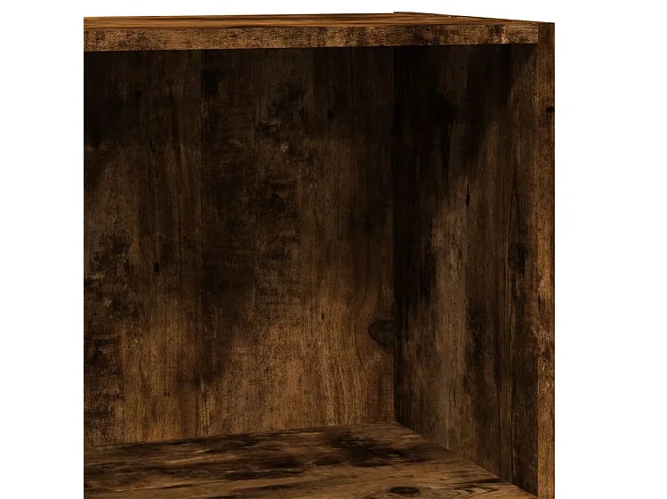 Bibliothèque chêne fumé 40x24x76 bois d'ingénierie
