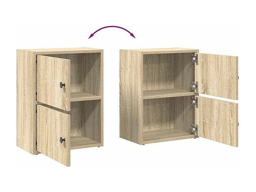 Bibliothèque chêne sonoma 40x24x52 bois d'ingénierie