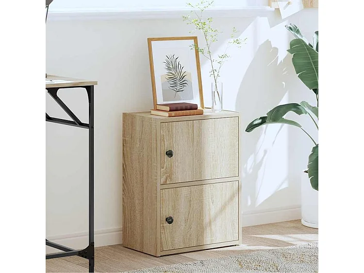 Bibliothèque chêne sonoma 40x24x52 bois d'ingénierie