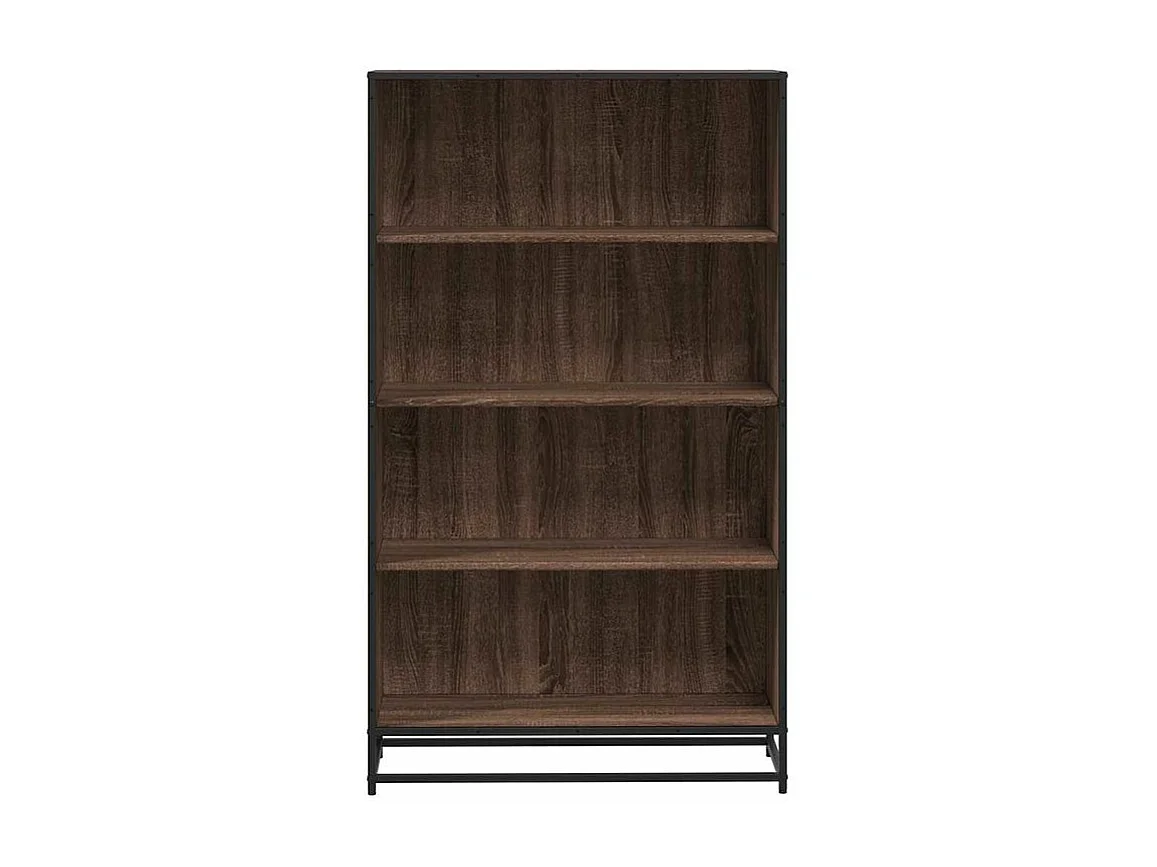 Bibliothèque chêne marron 80,5x35x139 bois d'ingénierie