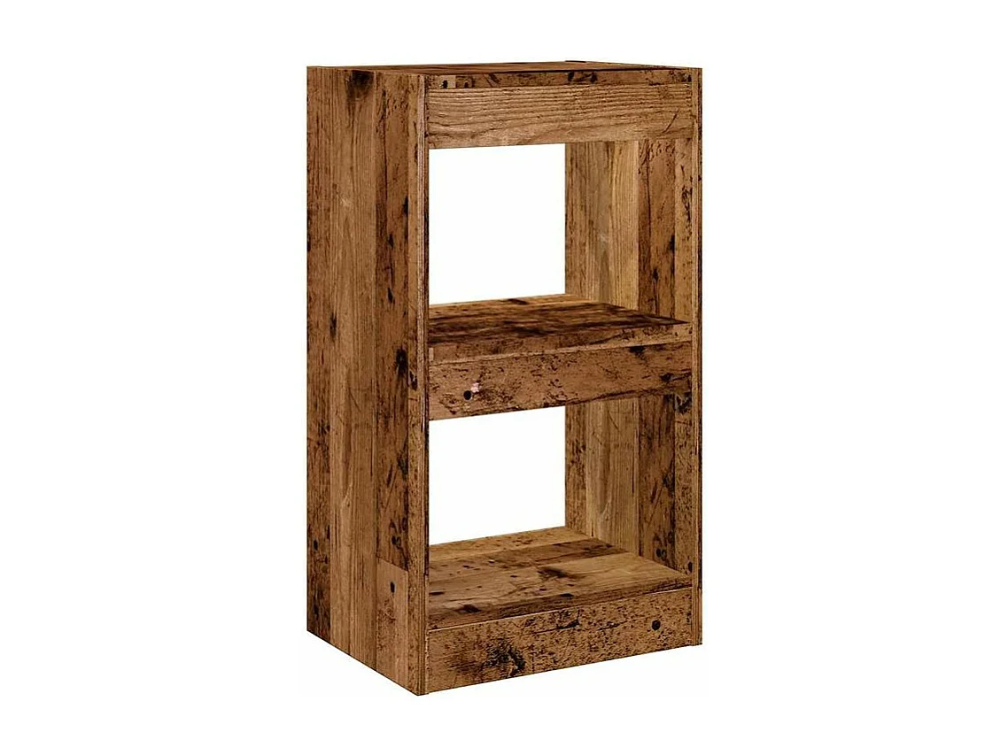 Bibliothèque-Cloison de séparation vieux bois 40x30x72