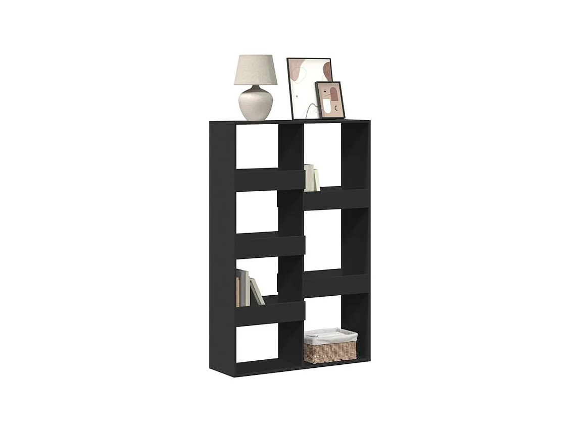 Bibliothèque noir 100x33x155,5 bois d'ingénierie