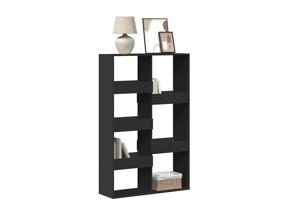 Bibliothèque noir 100x33x155,5 bois d'ingénierie