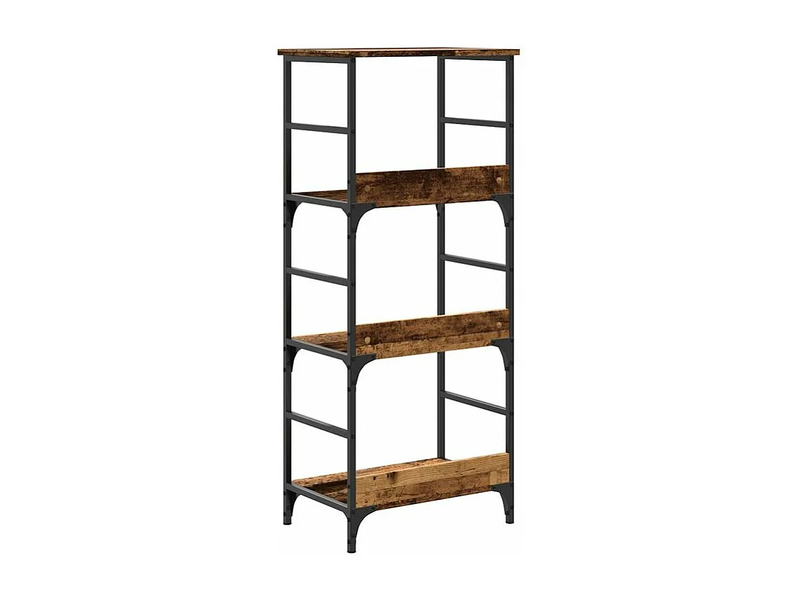 Bibliothèque vieux bois 50x33x117,5 bois d'ingénierie