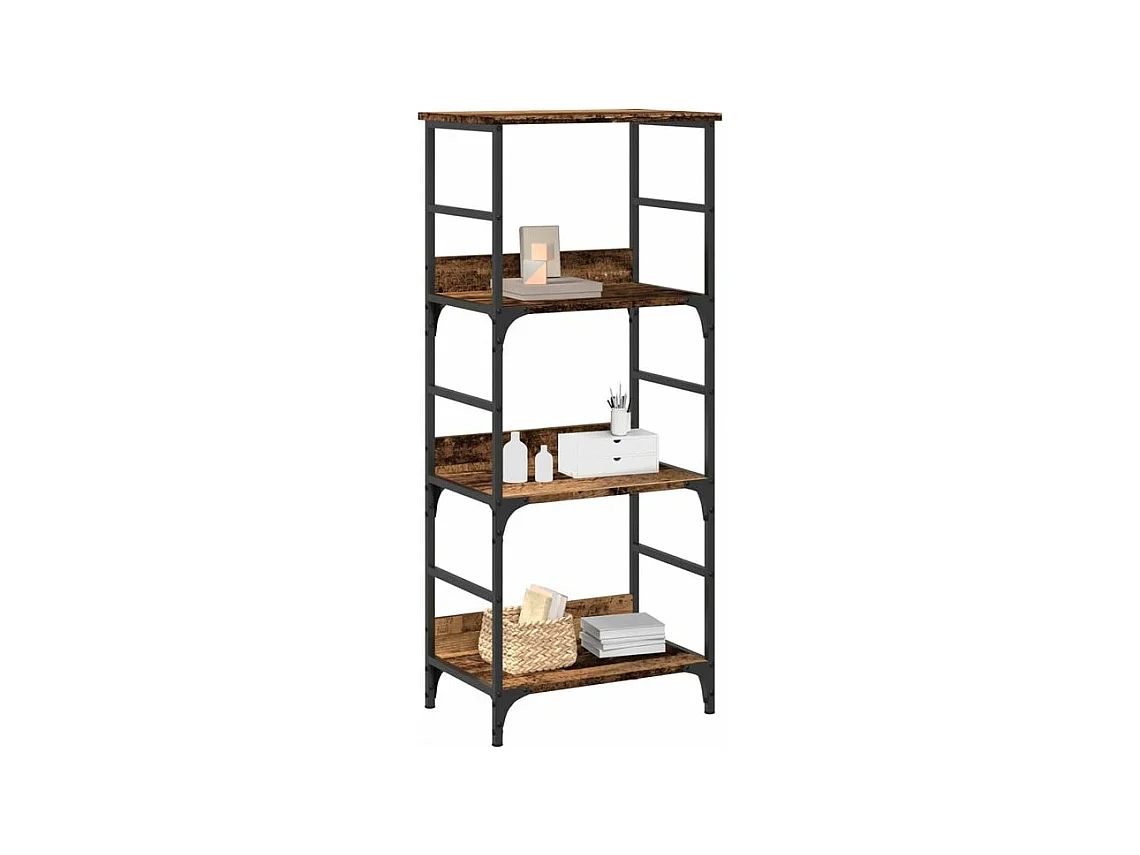 Bibliothèque vieux bois 50x33x117,5 bois d'ingénierie