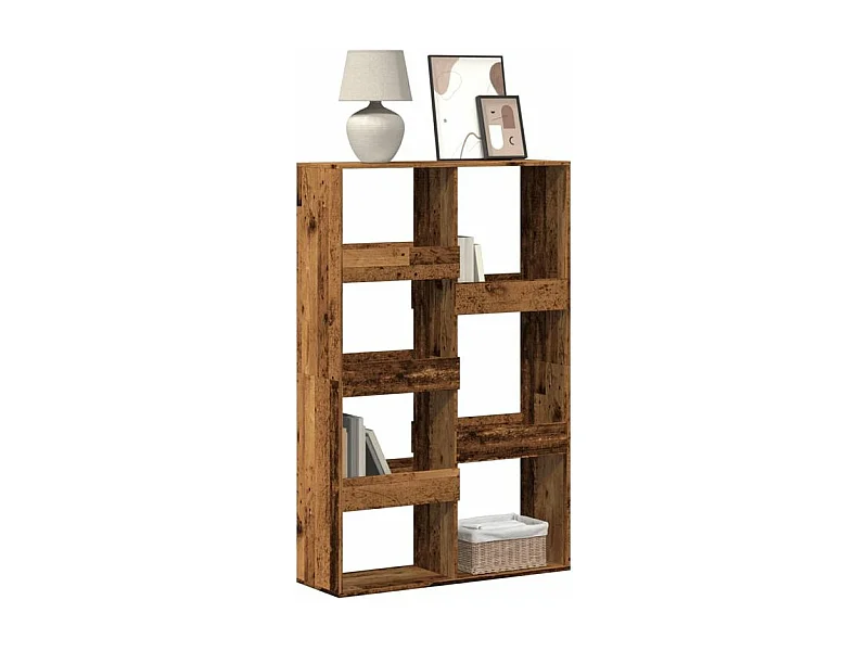 Bibliothèque vieux bois 100x33x155,5 bois d'ingénierie