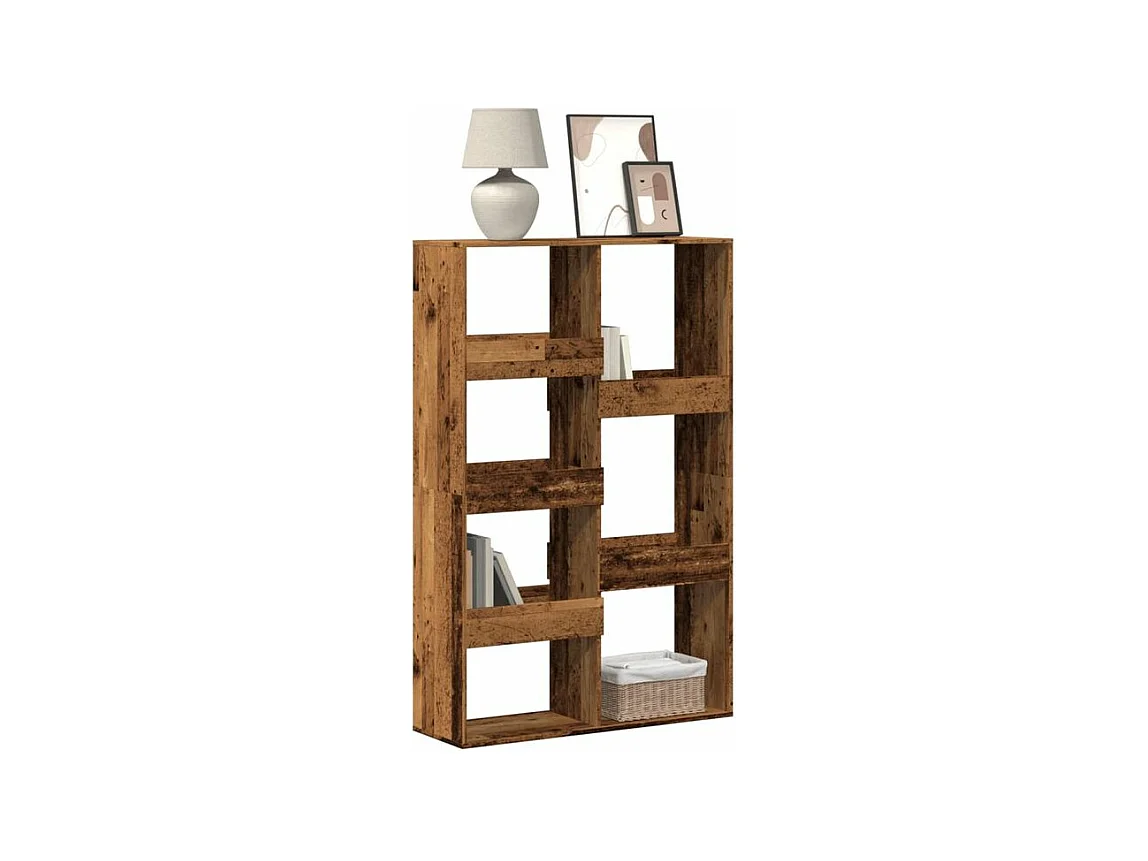 Bibliothèque vieux bois 100x33x155,5 bois d'ingénierie