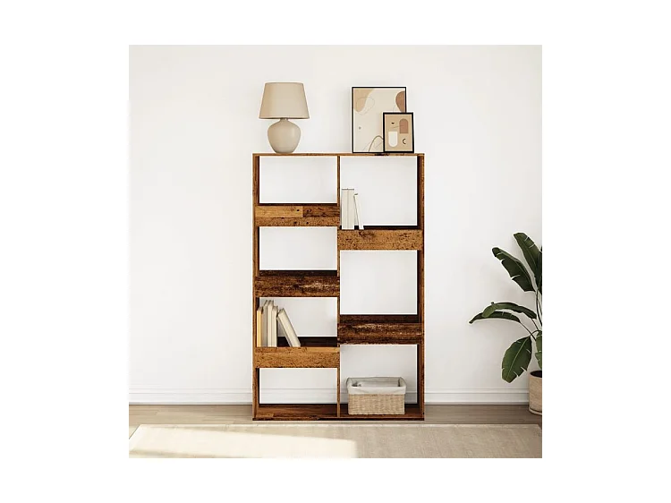 Bibliothèque vieux bois 100x33x155,5 bois d'ingénierie