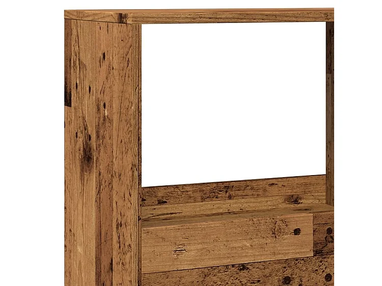 Bibliothèque vieux bois 100x33x155,5 bois d'ingénierie