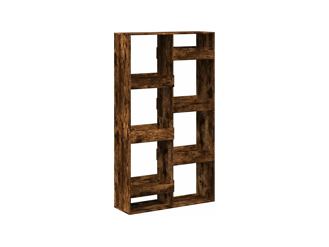 Bibliothèque chêne fumé 100x33x175 bois d'ingénierie