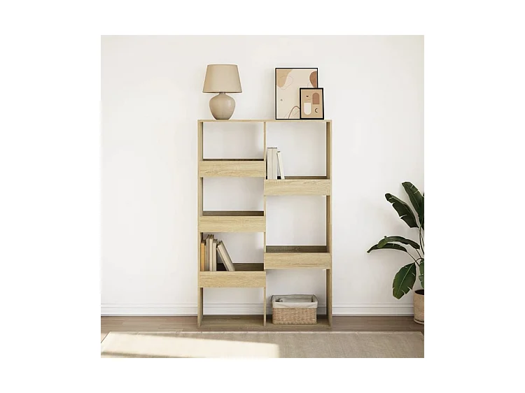 Bibliothèque chêne sonoma 100x33x155,5 bois d'ingénierie