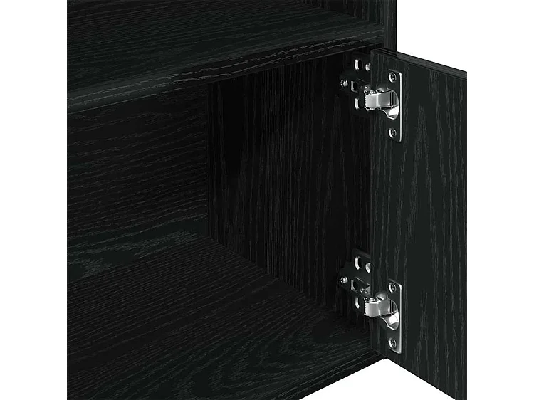 Bibliothèque chêne noir 31x24x127 bois d'ingénierie