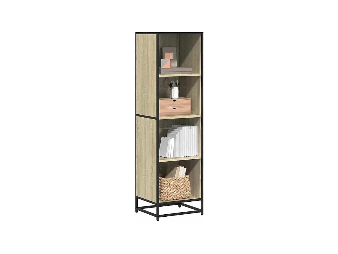 Bibliothèque chêne sonoma 40x35x139 bois d'ingénierie