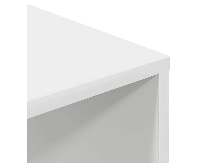 Bibliothèque blanc 34x31x112 bois d'ingénierie