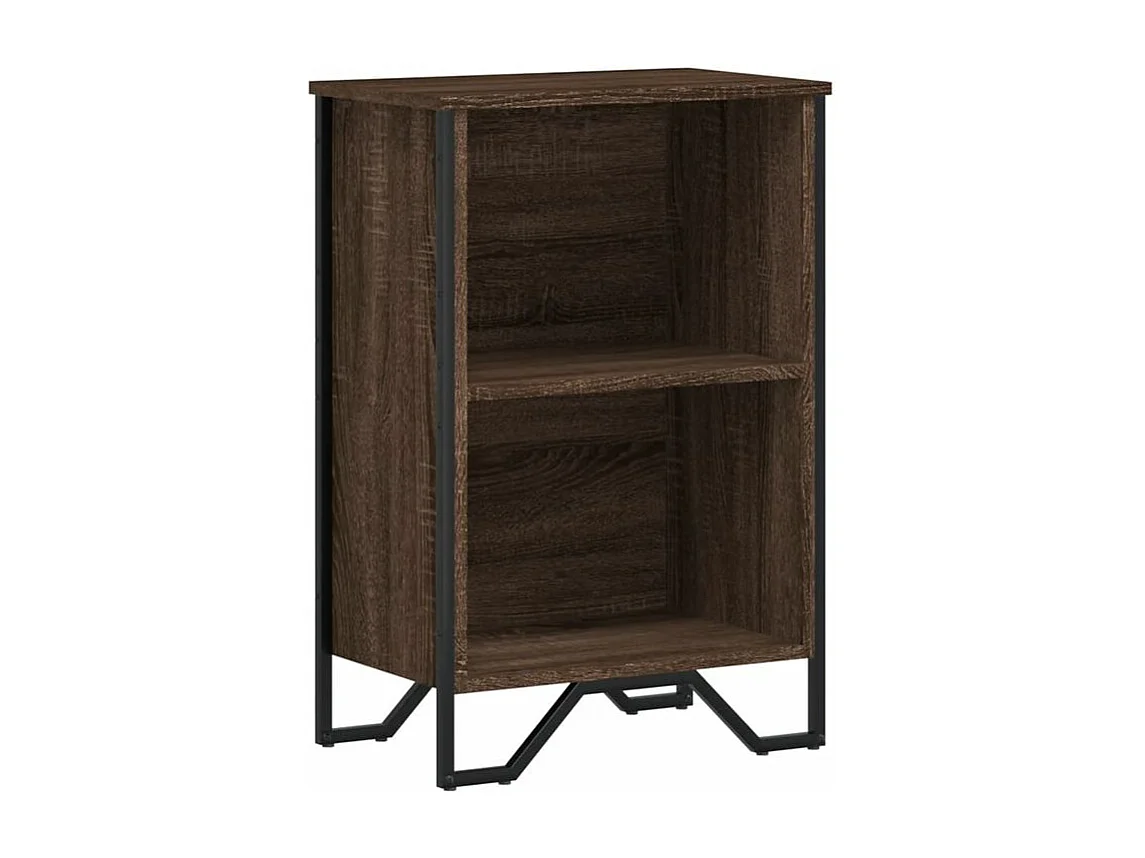 Bibliothèque chêne marron 50x31x74,5 bois d'ingénierie