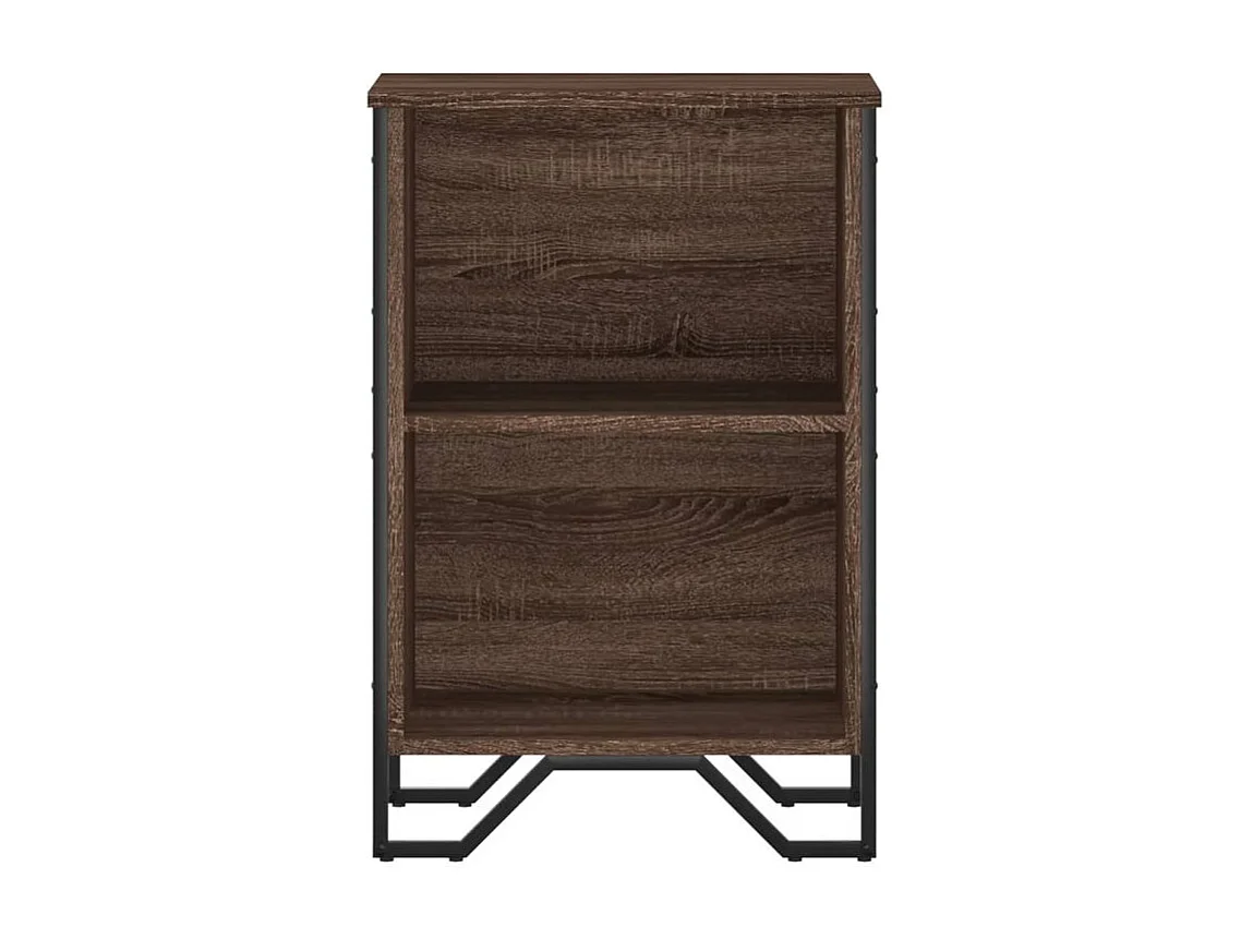 Bibliothèque chêne marron 50x31x74,5 bois d'ingénierie