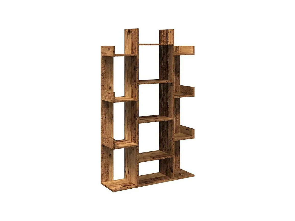 Bibliothèque vieux bois 86x25,5x140 bois d'ingénierie