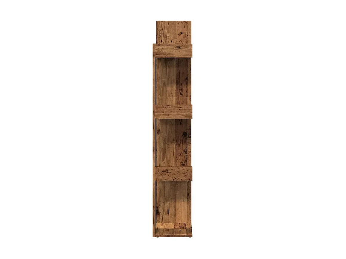 Bibliothèque vieux bois 86x25,5x140 bois d'ingénierie