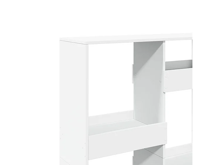 Bibliothèque blanc 100x33x135 bois d'ingénierie