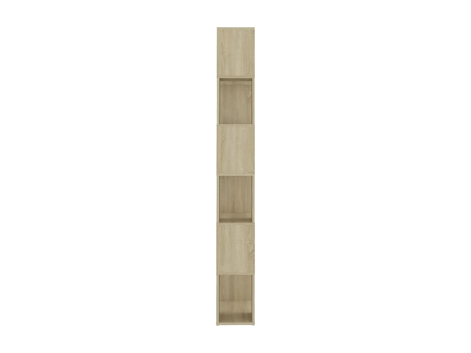 Bibliothèque séparateur en bois Mikola 60cm - Simple et moderne-Couleur Chêne clair