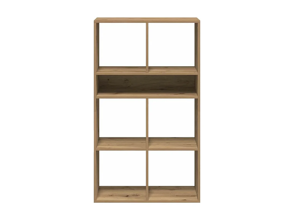 Bibliothèque chêne artisanal 66x31x112 bois d'ingénierie